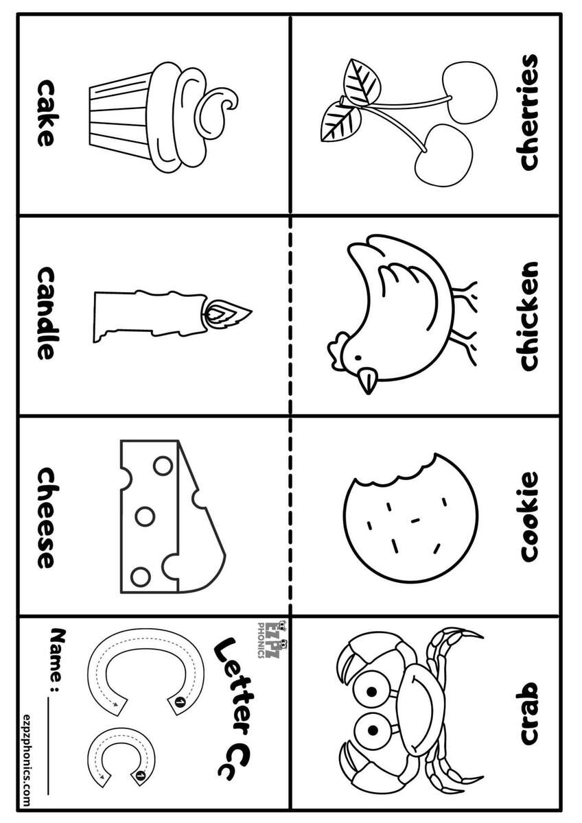 Letter C Sound Worksheets Tree Valley Academy