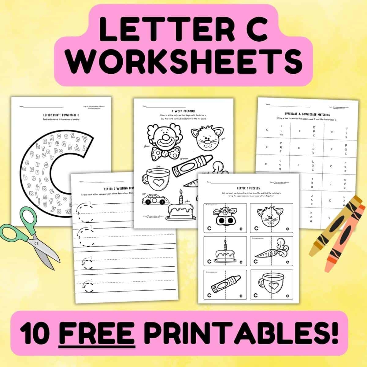 Letter C Worksheets 10 FREE Printables Literacy Learn
