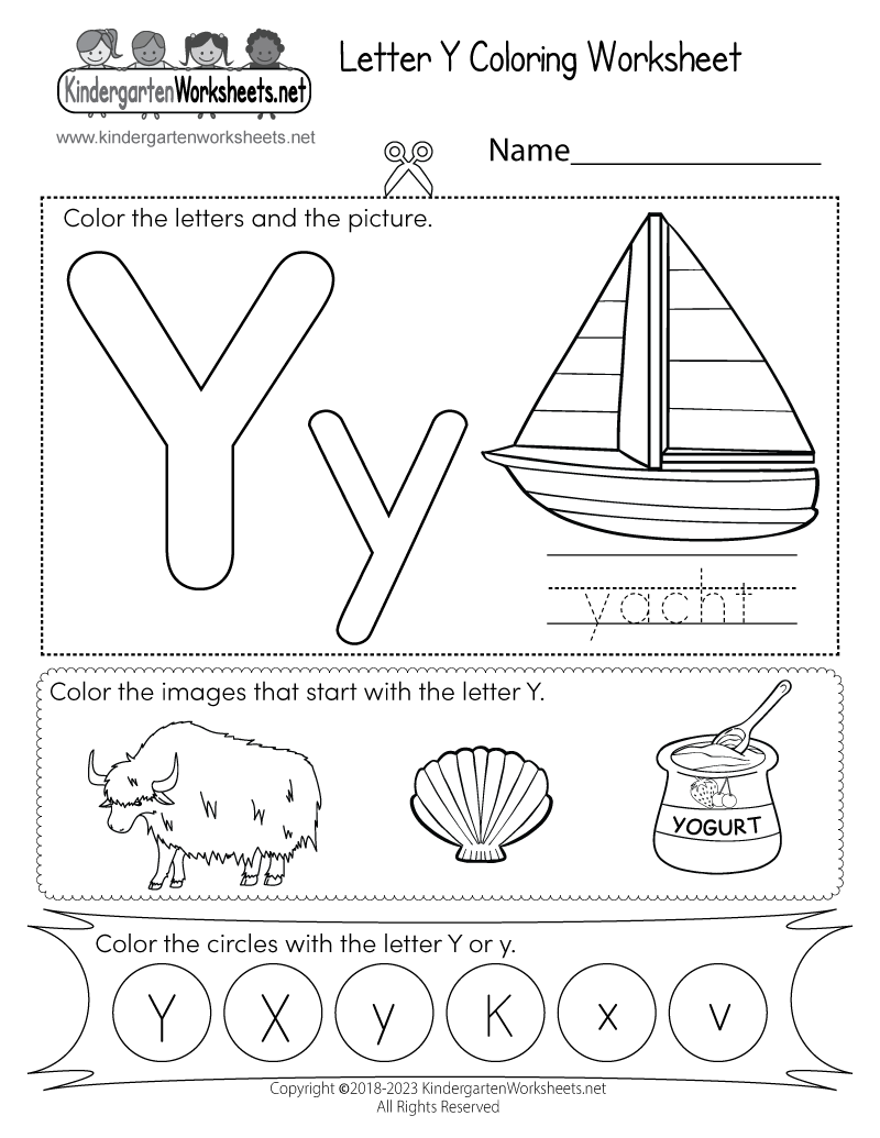 Letter Y Worksheets For Kindergarten Letter Y Activities Letter Y Crafts Letter Y Printables MegaWorkbook