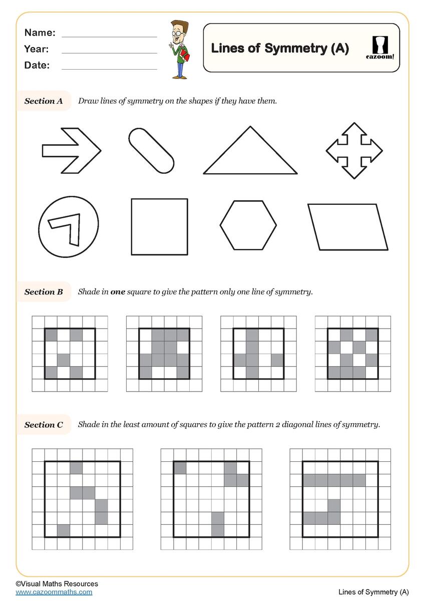 14 Lines Of Symmetry Worksheets Free PDF At Worksheeto