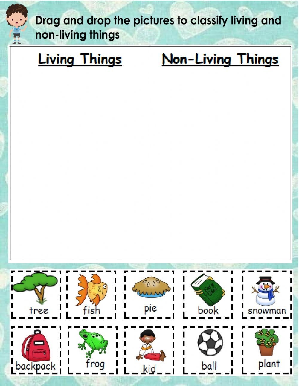 Living And Non Living Things Exercise For 1st Grade Living And Non Living Things Exercise For 1st Grade