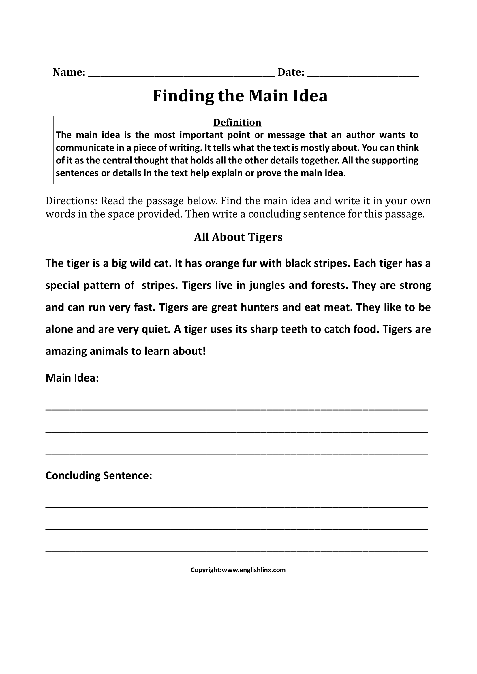 Main Idea Worksheets Printable Main Idea Practice Worksheets Main Idea Worksheets Printable Main Idea Practice Worksheets