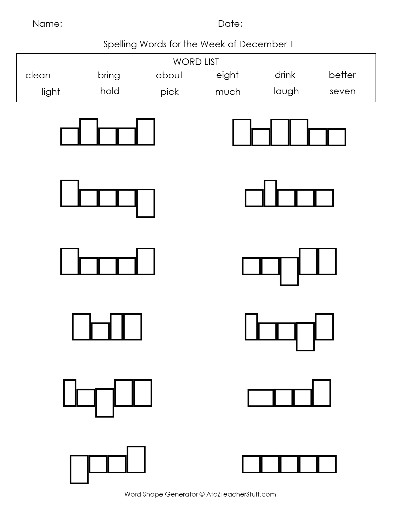 Word Scramble Wordsearch Crossword Matching Pairs And Other Worksheet Makers Quickworksheets