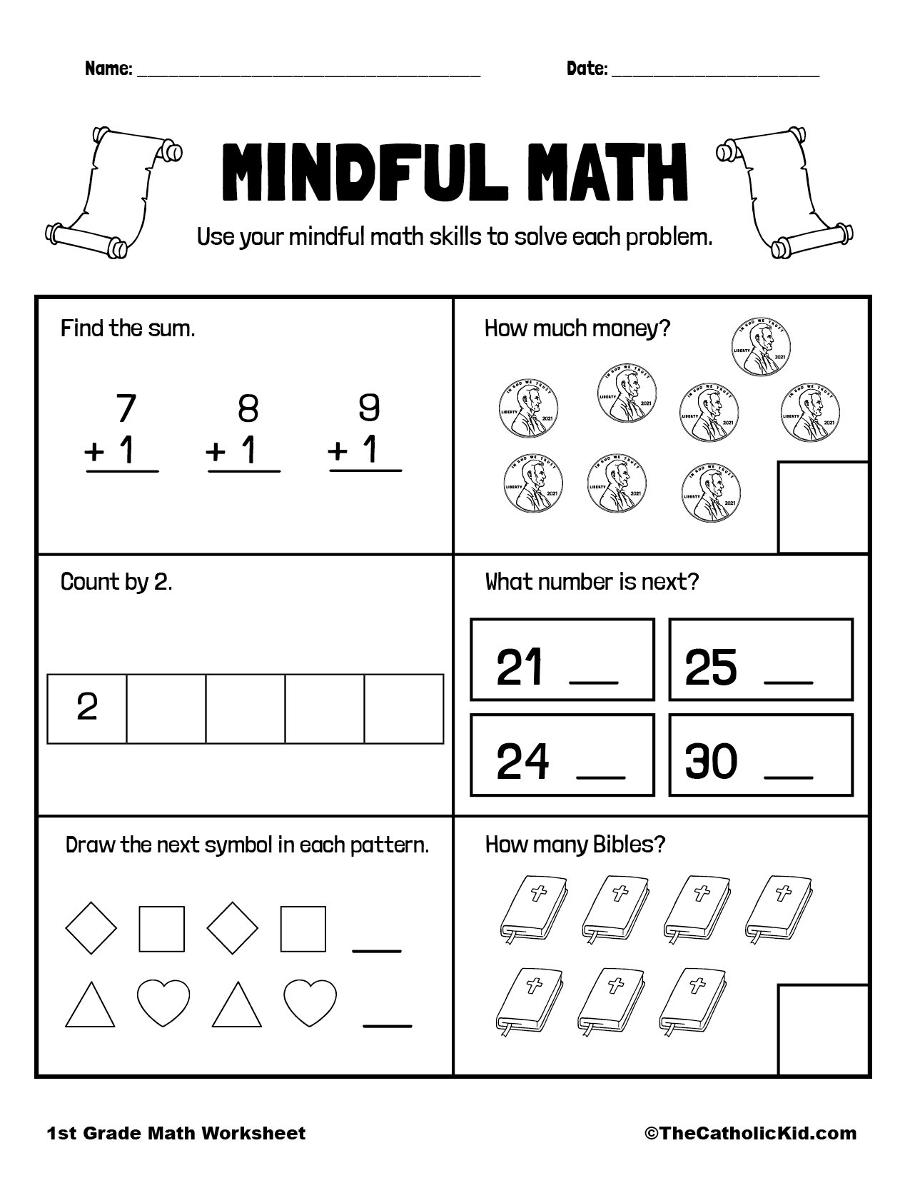 1st Grade Weekly Worksheet Packet 3 Mamas Learning Corner