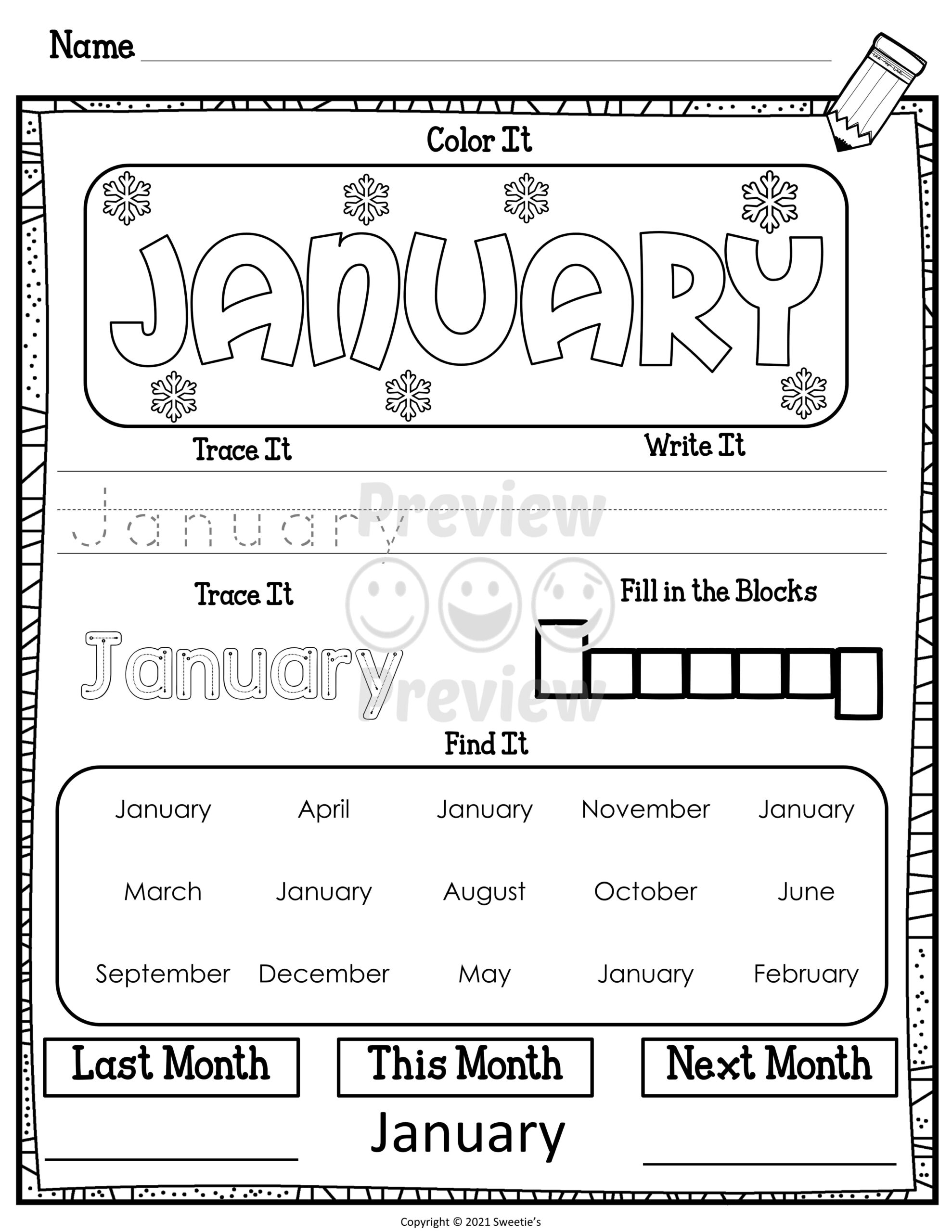 Months Of The Year Worksheets Made By Teachers Months Of The Year Worksheet Free Printable Digital PDF