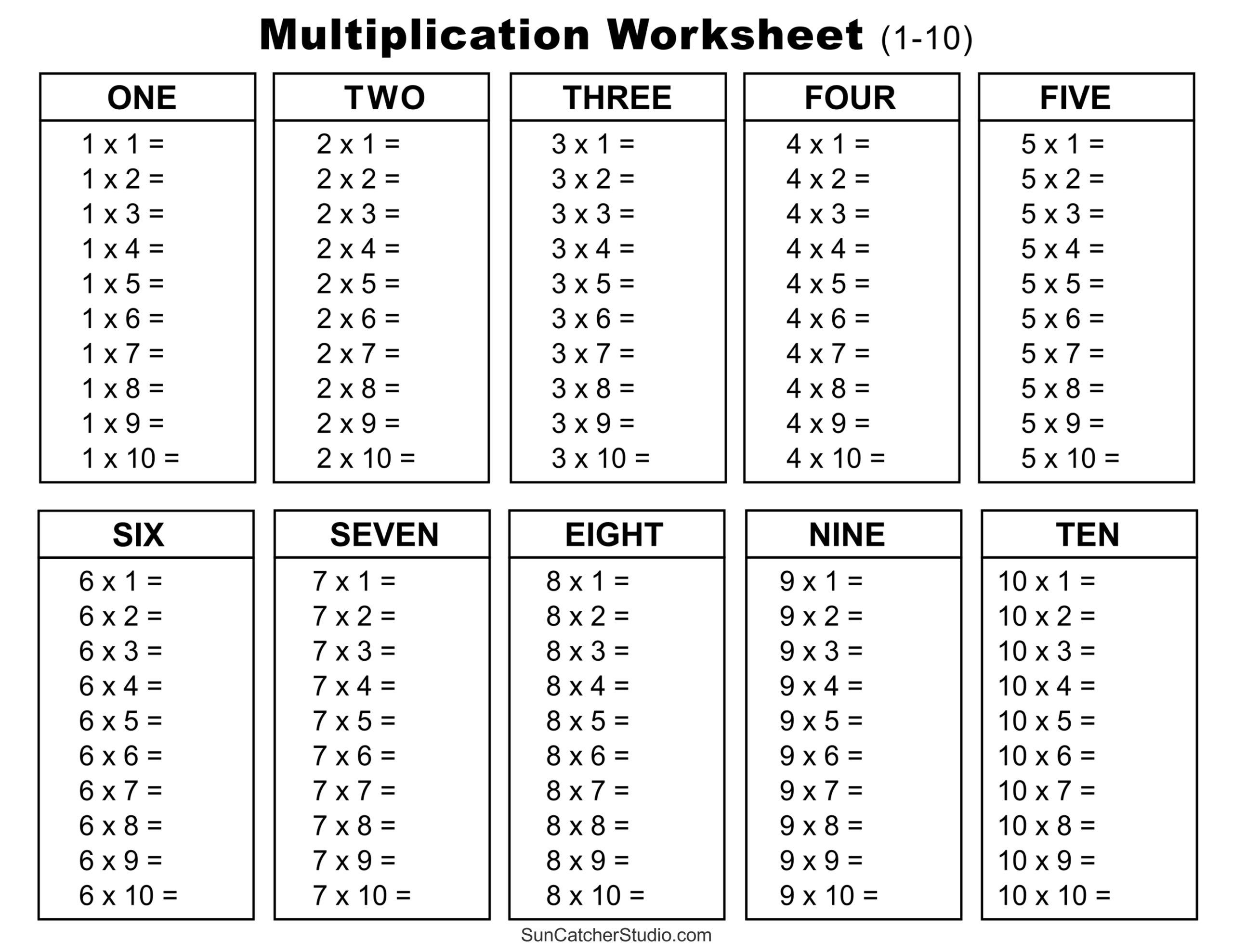 Multiplication Charts PDF Free Printable Times Tables Free Printables Lettering SVG Files Tools Apps Multiplication Worksheets K12 Math Worksheets
