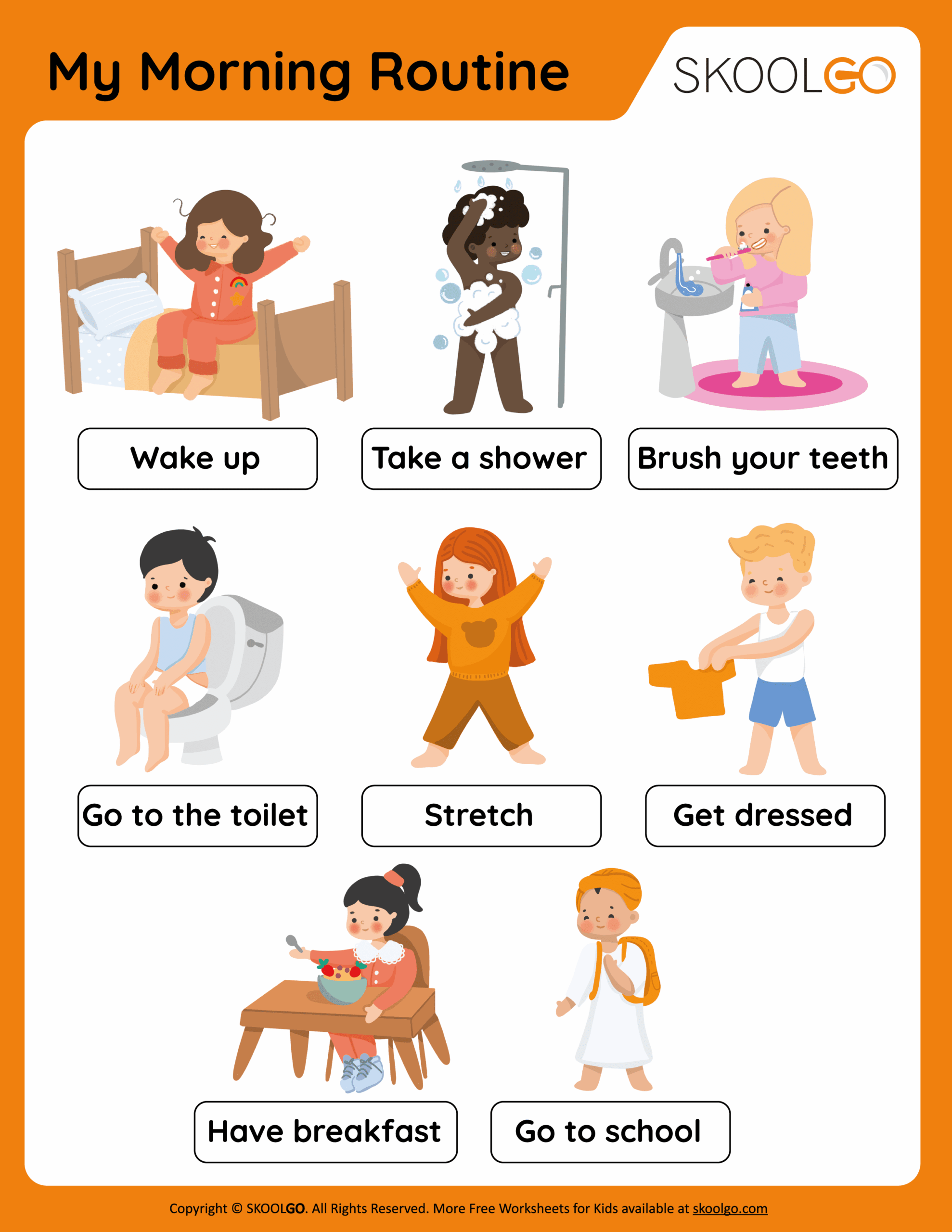 My Morning Routine Free Worksheet For Kids SKOOLGO My Morning Routine Free Worksheet For Kids SKOOLGO