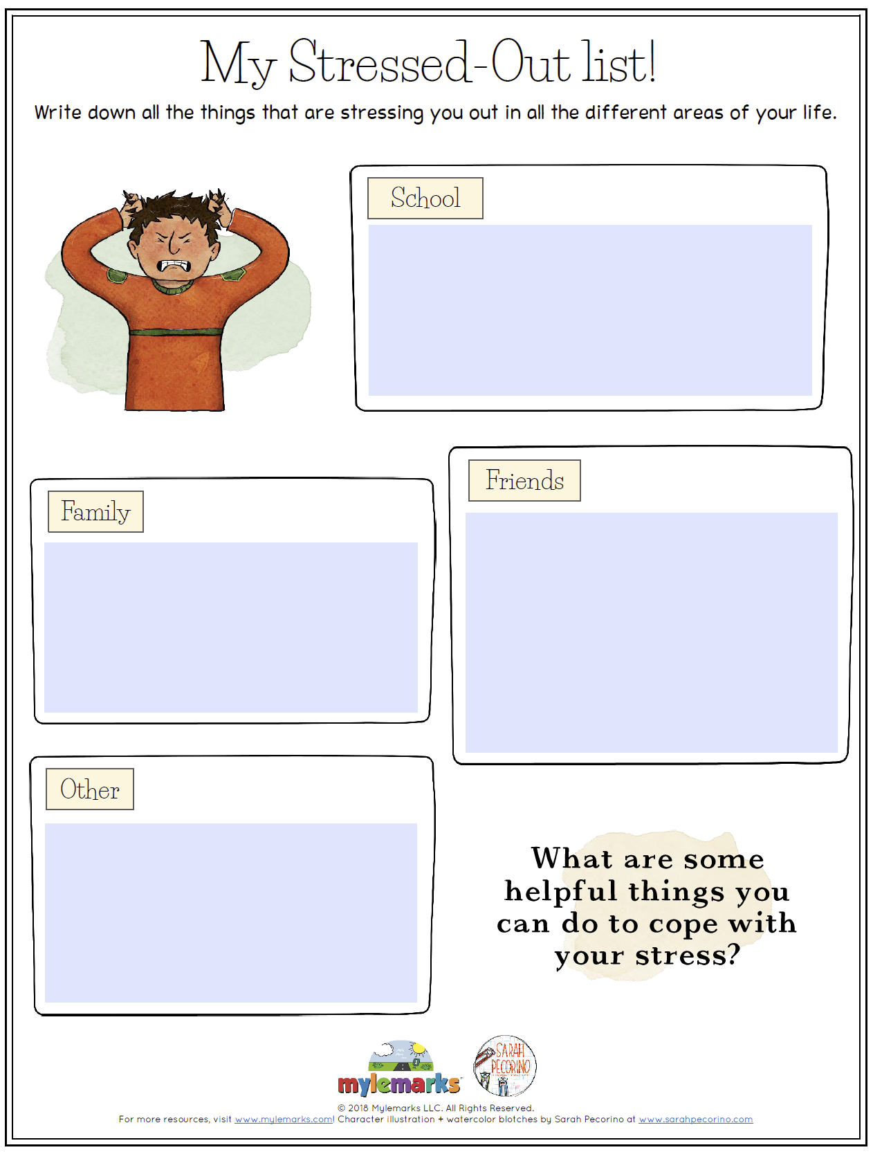 Anxiety Buster Worksheet No Fear Verses Printable House Mix