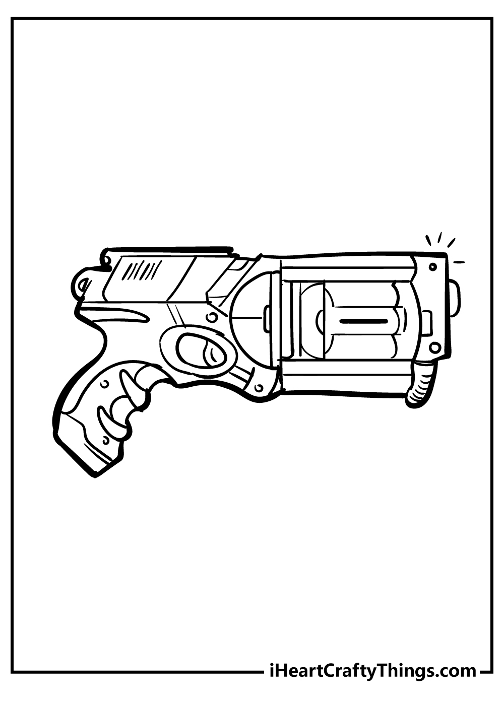 Nerf Gun Coloring Pages 100 Free Printables