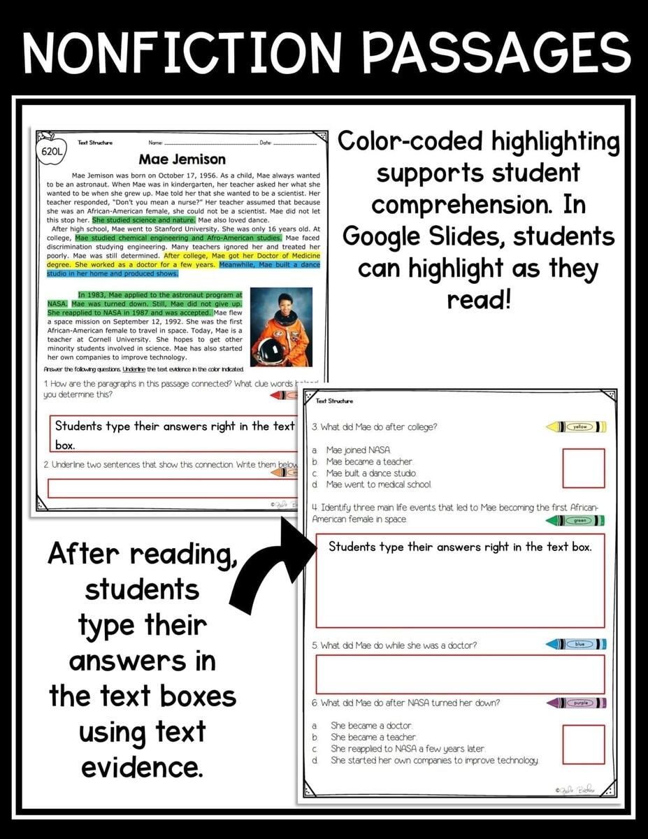 Nonfiction Text Structure Passages 3rd Grade RI 3 8 MagiCore Main Idea Worksheets Printable Main Idea Practice Worksheets