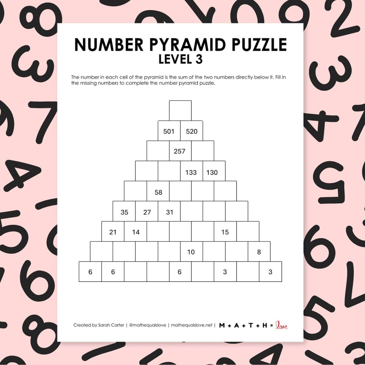 Free Math Puzzles Worksheets Pdf Printable Math Champions