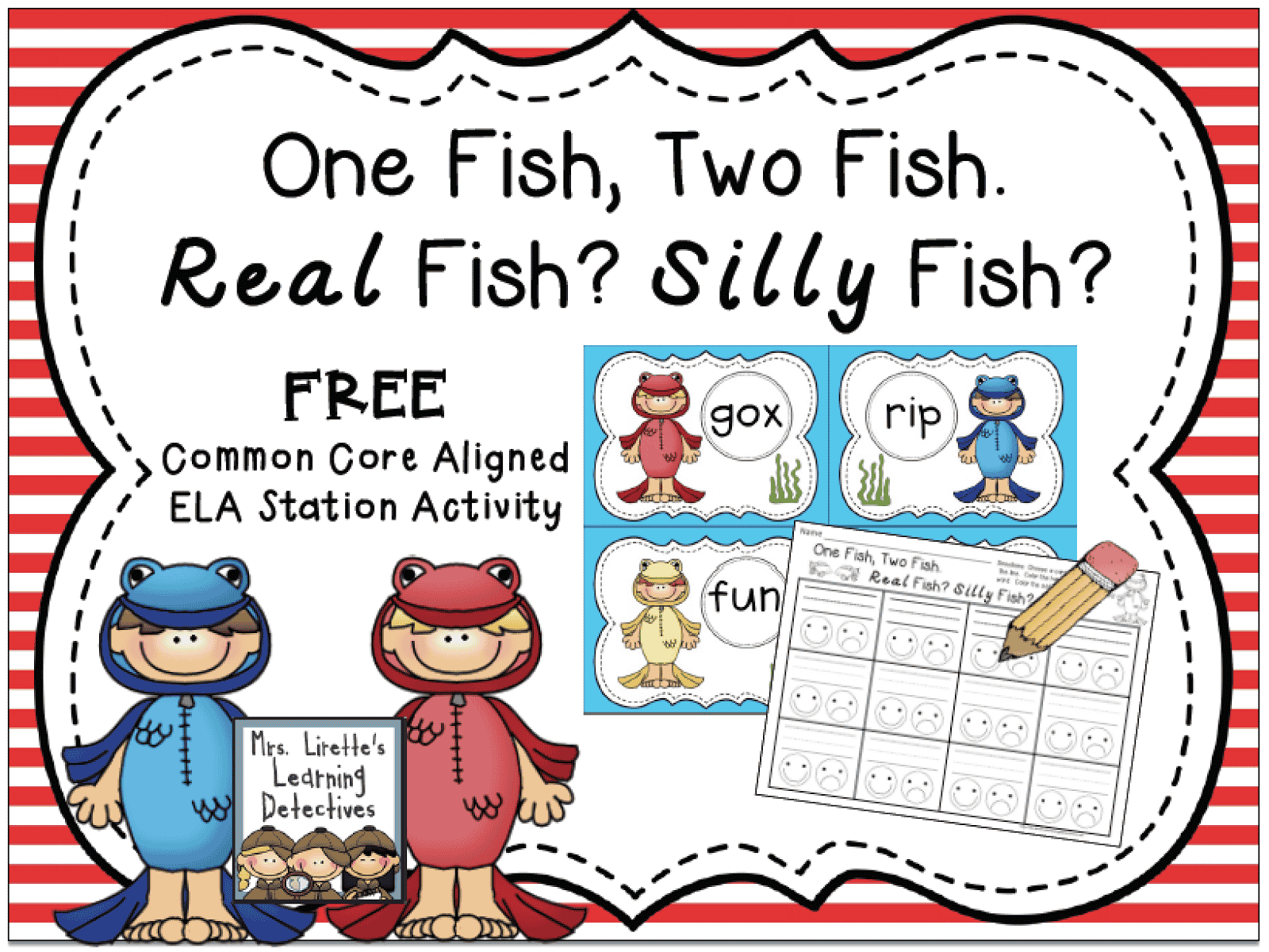 One Fish Two Fish FREEBIE For Dr Seuss Week Classroom Freebies One Fish Two Fish FREEBIE For Dr Seuss Week Classroom Freebies