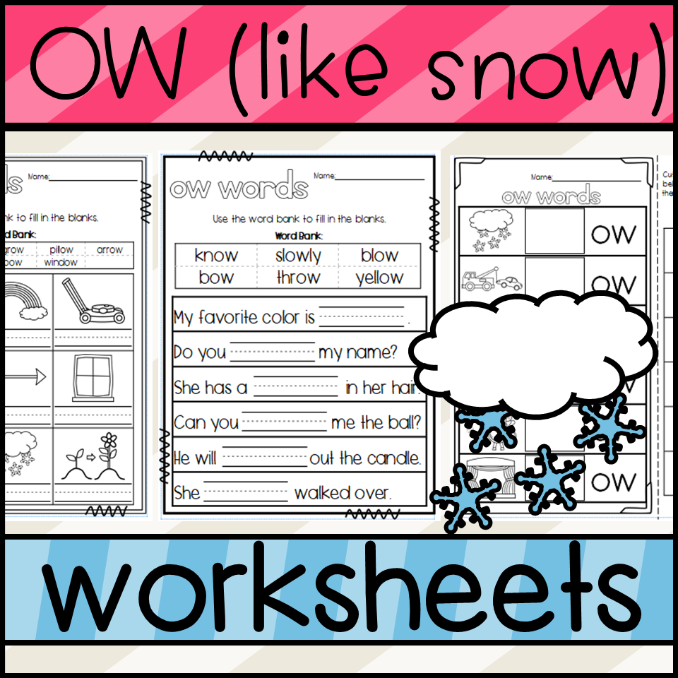 OW Words Worksheets Made By Teachers