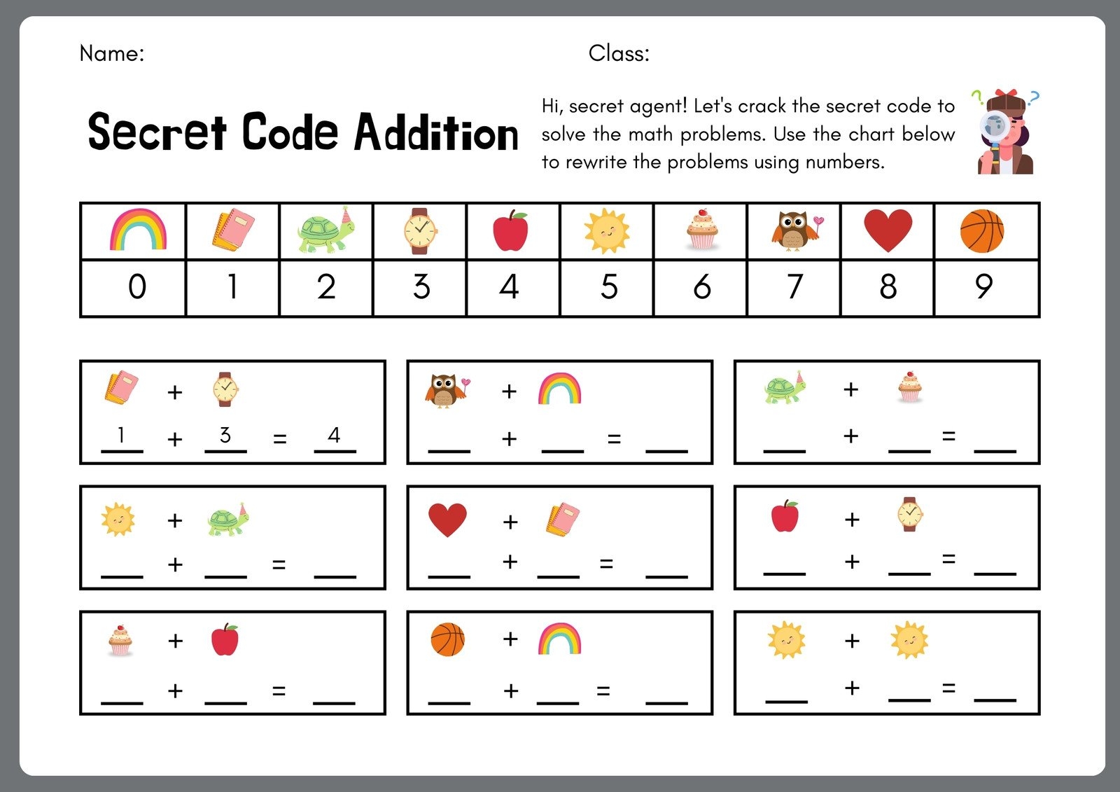 Page 3 Free 1st Grade Math Worksheet Templates To Customize Canva Crack The Code Math Addition And Subtraction Worksheets For Kindergarten And Grade 1 Kids Learning Resource For Classroom Homeschool Etsy