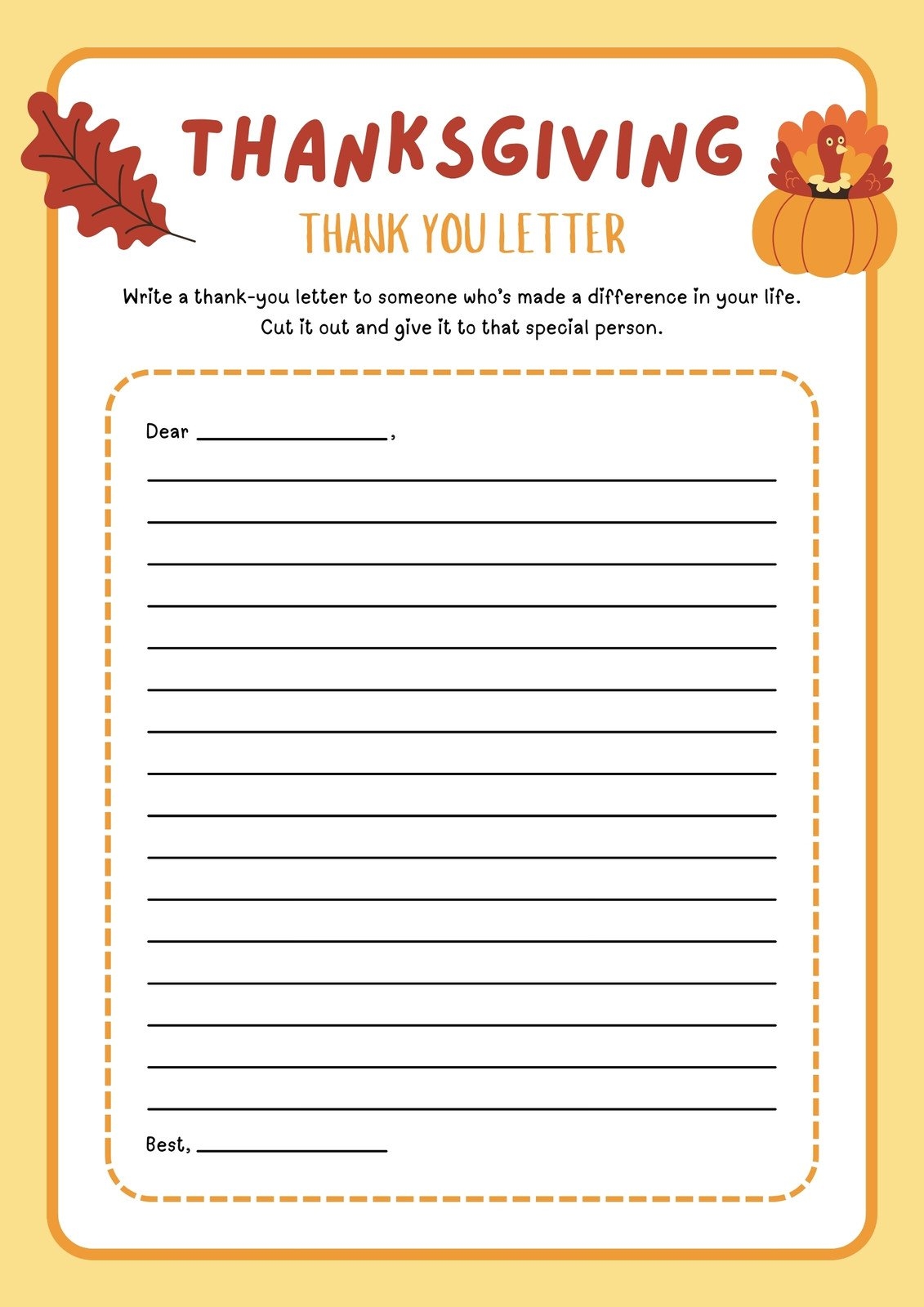 Page 6 Free Printable Thanksgiving Worksheet Templates Canva