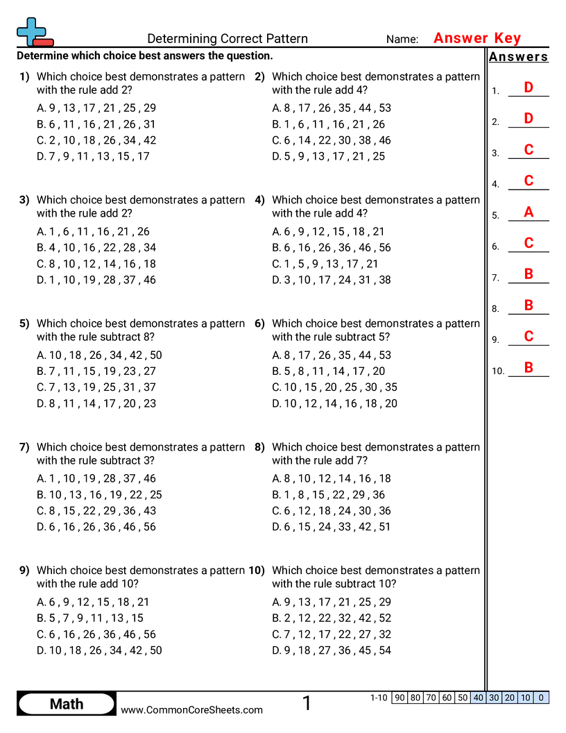 Patterns Function Machine Worksheets Patterns Function Machine Worksheets