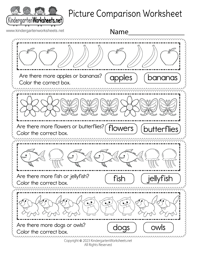Comparison Worksheets More Or Less 2 Worksheets FREE Printable Worksheets Worksheetfun