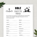 Printable Bible Finish The Phrase Bible Games Fun Christian Youth Group Game Sunday School Church Study Activity For Kids And Adults Etsy