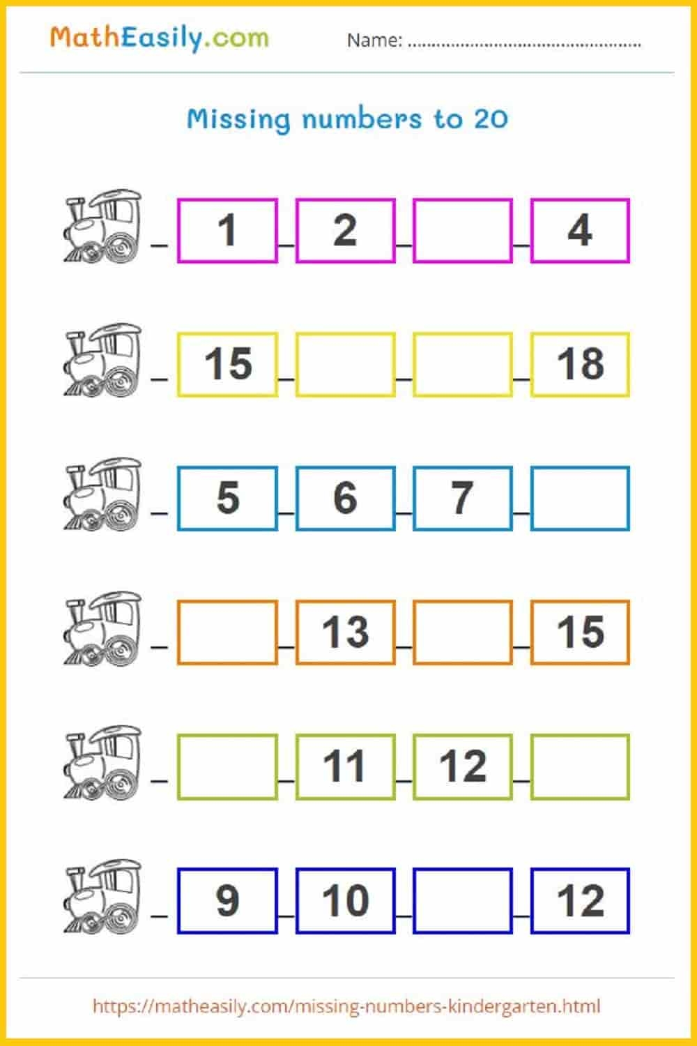 Printable Number Sense Worksheets PDF Free Download Printable Number Sense Worksheets PDF Free Download