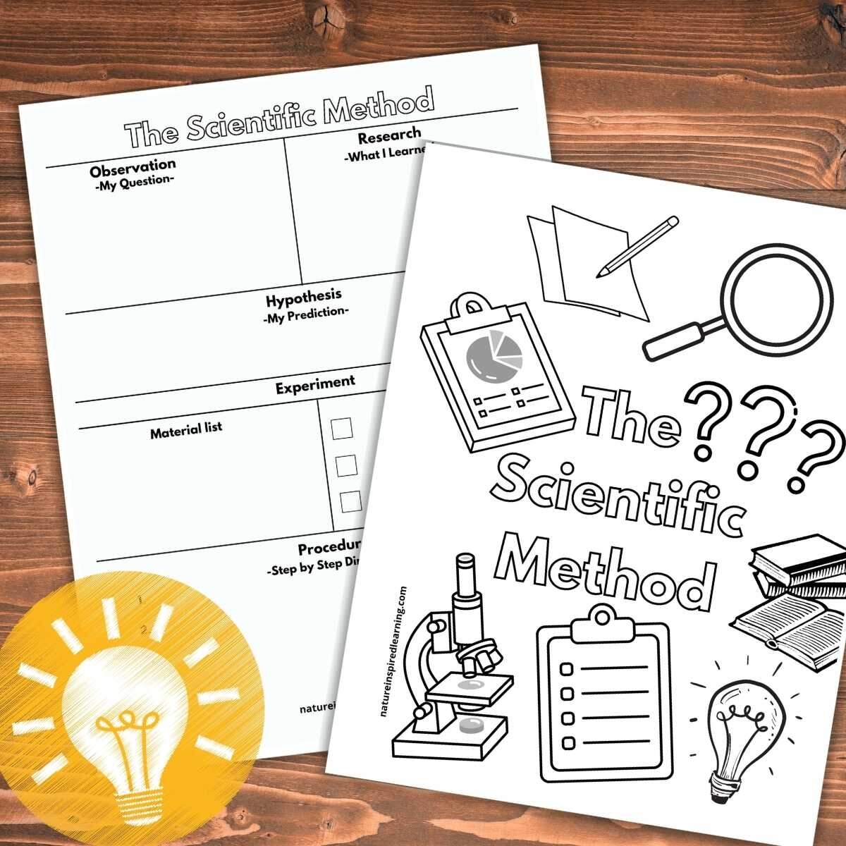 Printable Scientific Method Worksheets Nature Inspired Learning