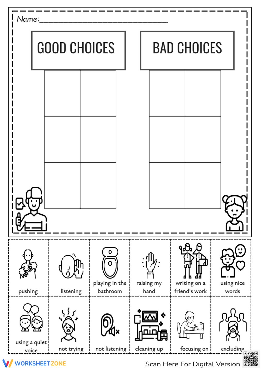 Printable Social Skills Worksheets