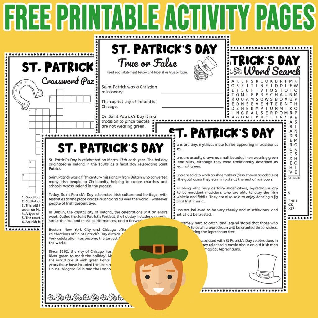 Printable St Patrick S Day Worksheets Pack St Patricks Day Worksheets Best Coloring Pages For Kids