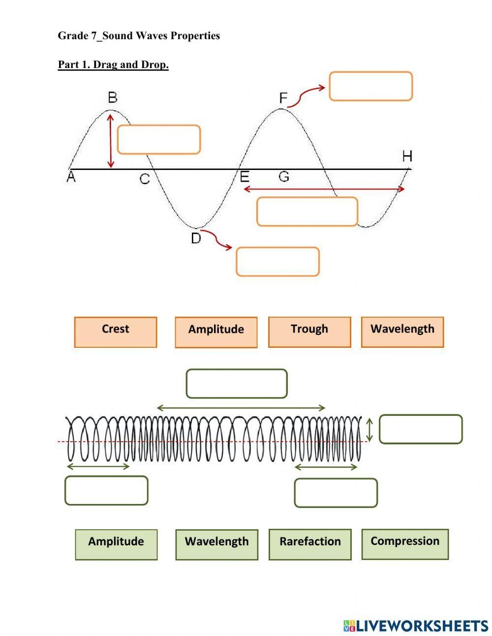 Properties Of Sound Waves Activity Worksheets Library