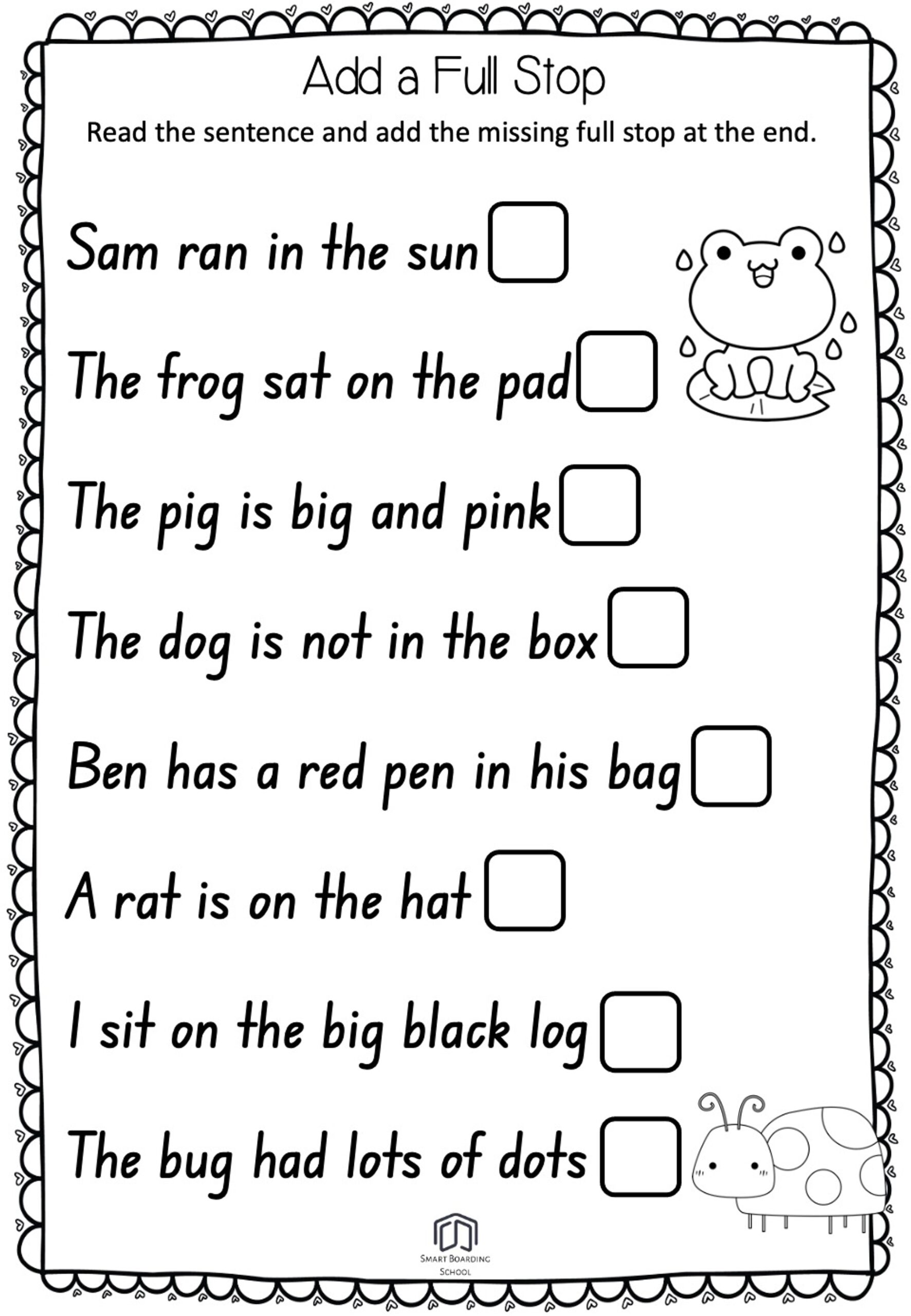 Punctuation Worksheets Punctuation Worksheets