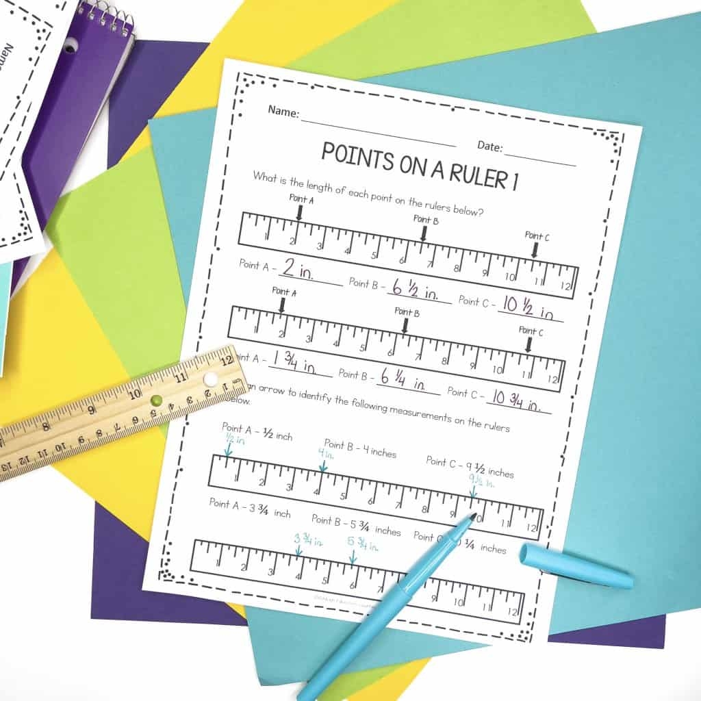 Reading A Ruler Worksheet Ashleigh S Education Journey