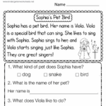 Reading Comprehension Worksheet Free Printable Digital PDF
