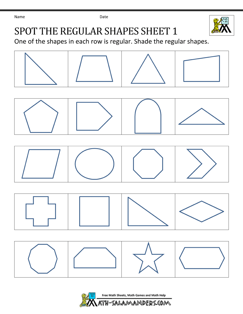 Regular Shapes