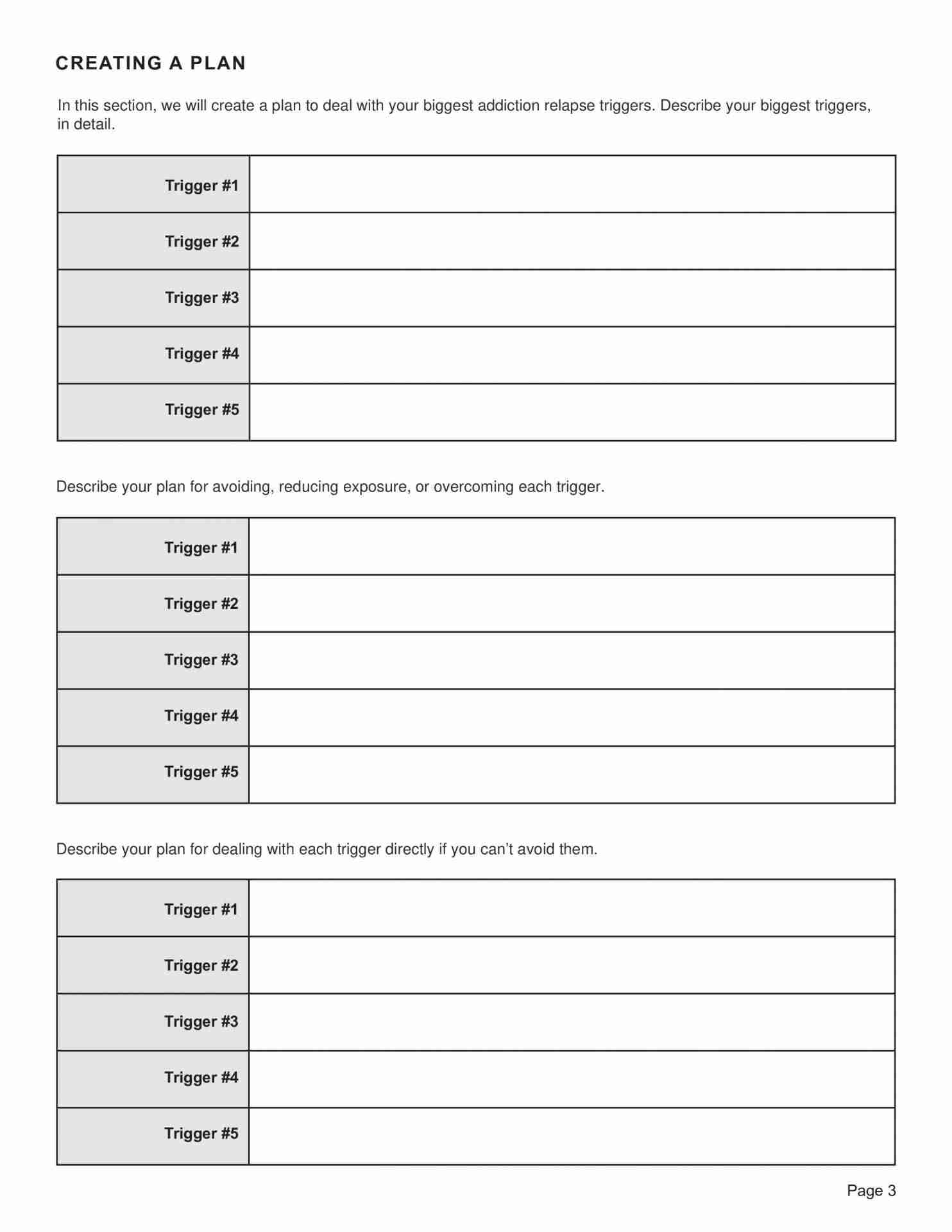 Relapse Prevention Worksheet Plan Template PDF TherapyByPro Relapse Prevention Worksheet Plan Template PDF TherapyByPro