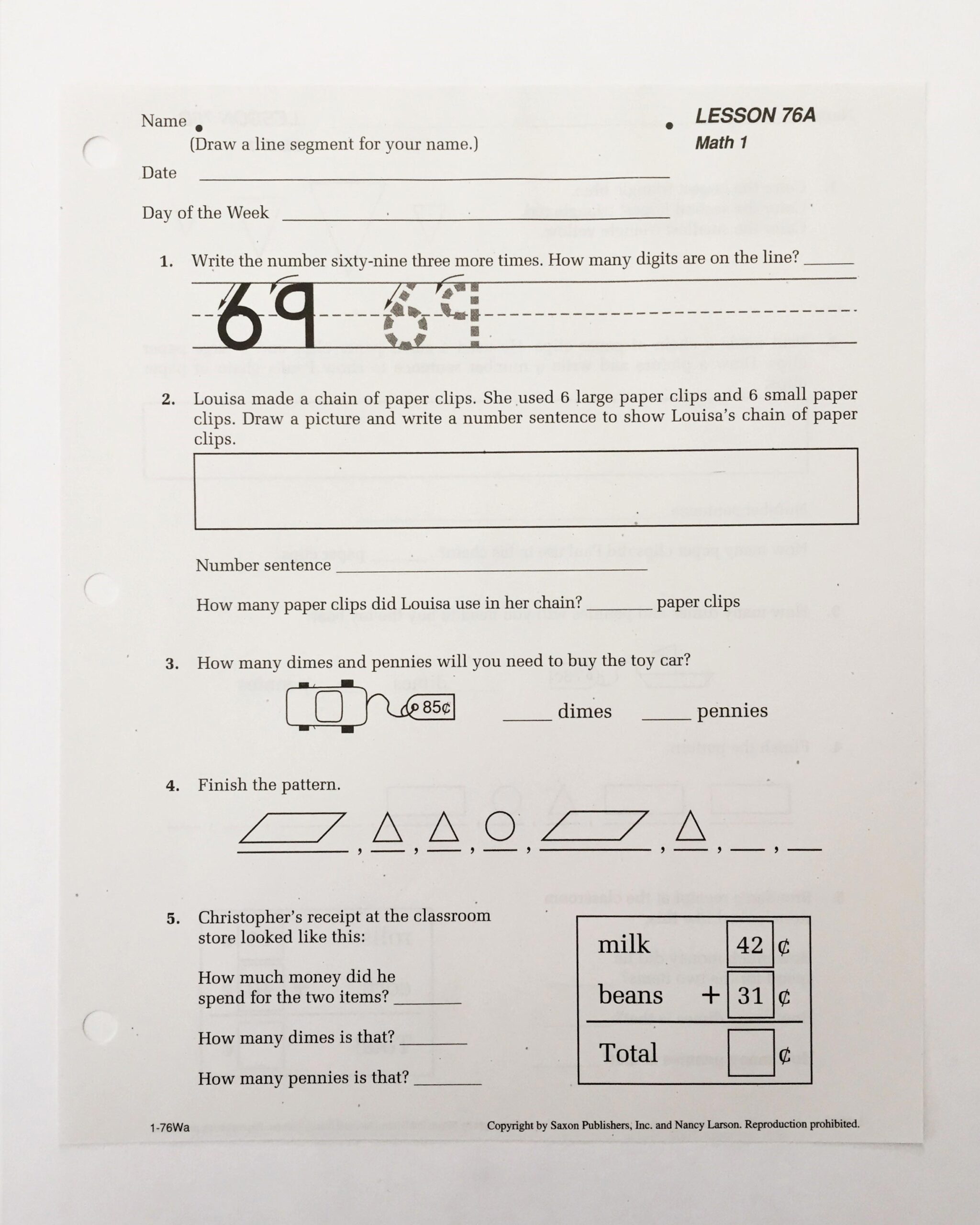 REVIEW Saxon Math Grade 1 Curriculum Wildly Anchored Faith Worksheets Library Saxon 88 Worksheet Worksheets Library