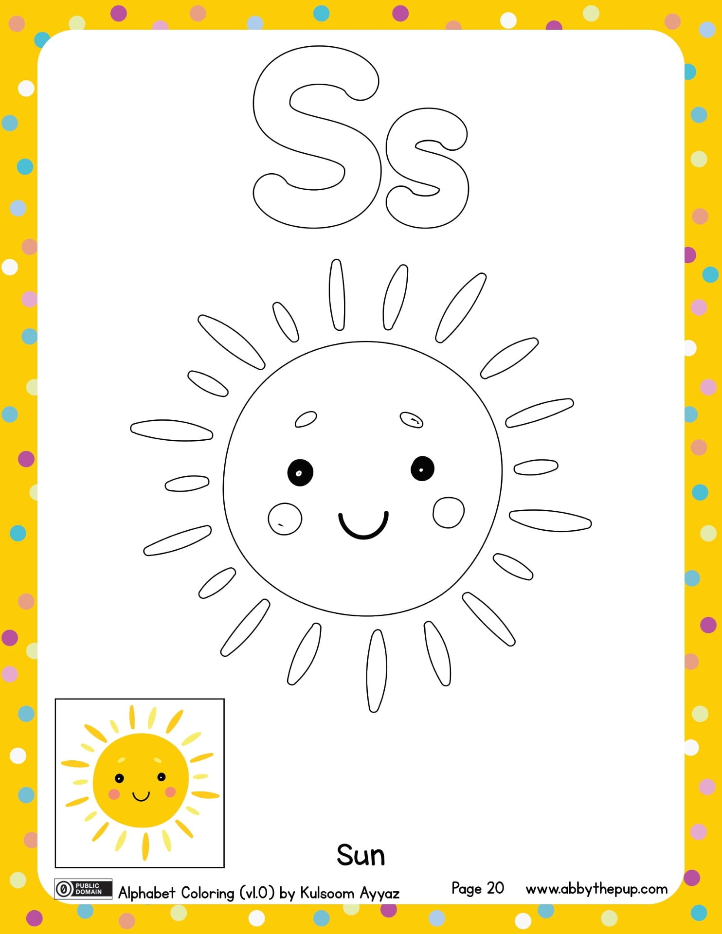 S Is For Sun Coloring Page Free Printable S Is For Sun Coloring Page Free Printable