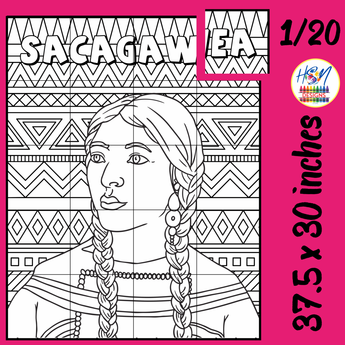 Sacagawea Collaborative Poster Art Women S History Month Bullertin Board Craft Made By Teachers