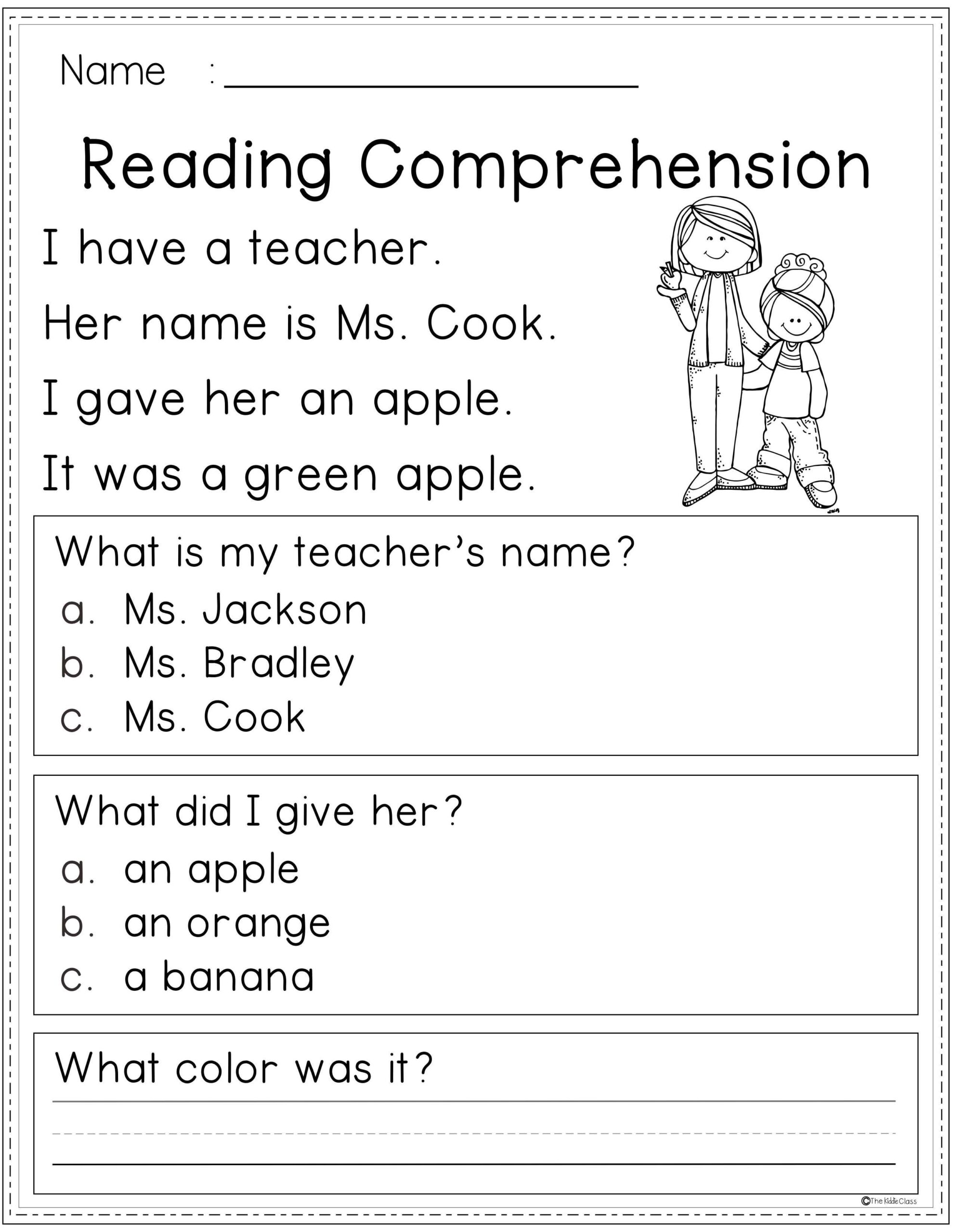 Scholastic Books Grade 1 Free First Grade Reading Comprehension Sheets Comprehension Worksheets For Grade 1