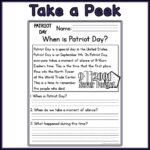 September 11th 9 11 Patriot Day Holidays Reading Comprehension Passages K Made By Teachers