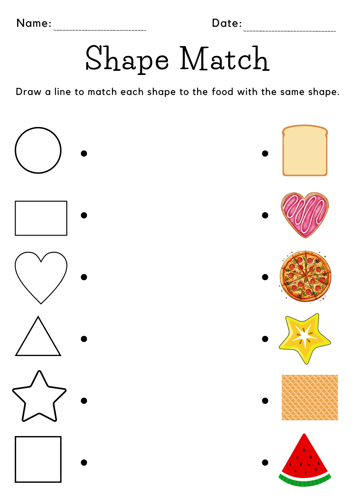 Preschool Shapes Worksheets Superstar Worksheets