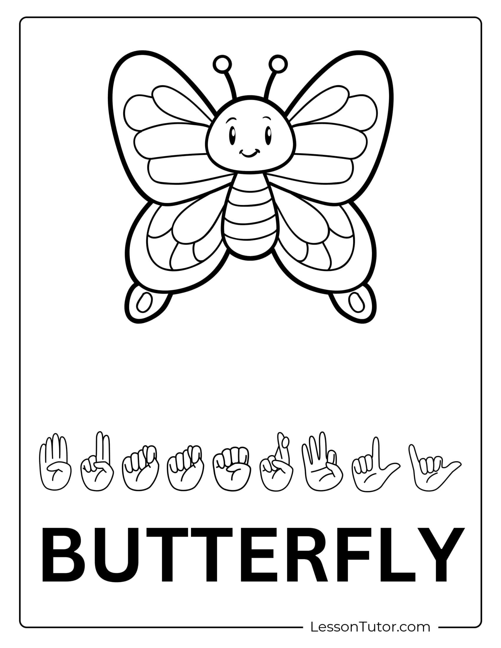 Sign Language ASL Animals Free Coloring Pages PDF Printables And Worksheets Lesson Tutor Sign Language ASL Animals Free Coloring Pages PDF Printables And Worksheets Lesson Tutor