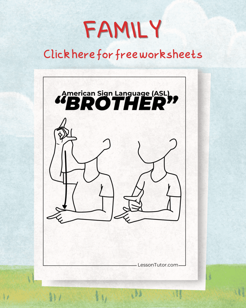 Sign Language ASL Family Free Coloring Pages PDF Printables And Worksheets Lesson Tutor Sign Language ASL Family Free Coloring Pages PDF Printables And Worksheets Lesson Tutor