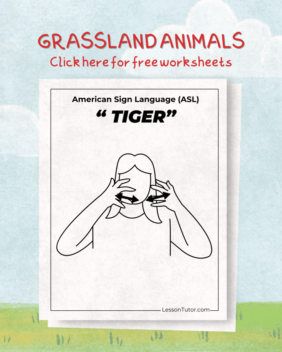 Sign Language Grassland Animals Free Coloring Pages PDF Printables And Worksheets Lesson Tutor Sign Language Grassland Animals Free Coloring Pages PDF Printables And Worksheets Lesson Tutor