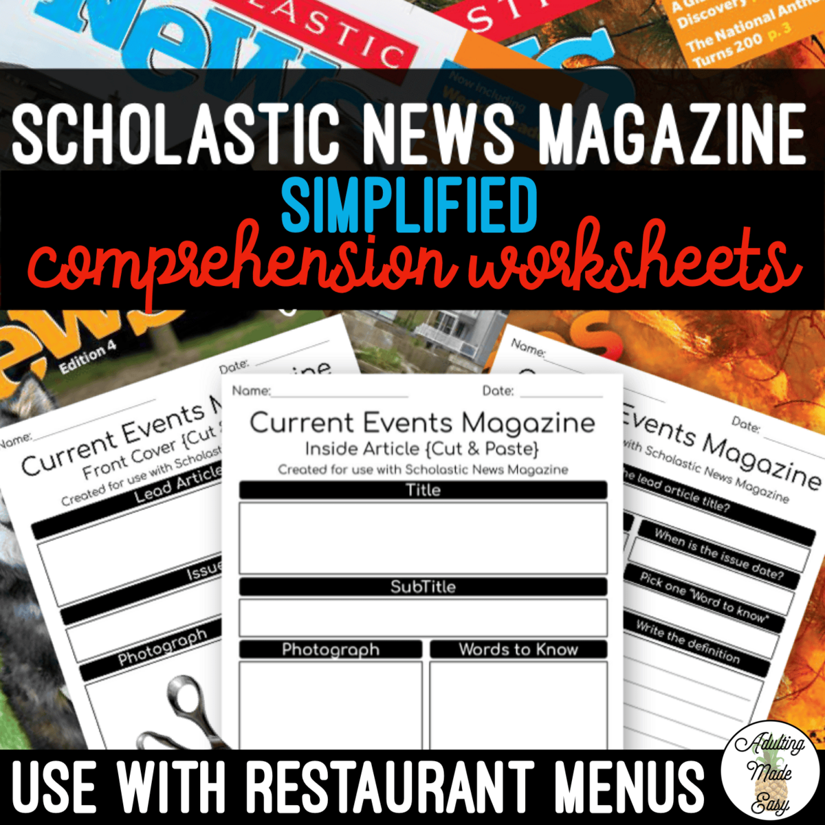 Simplified Worksheets News Magazine Simplified Worksheets News Magazine