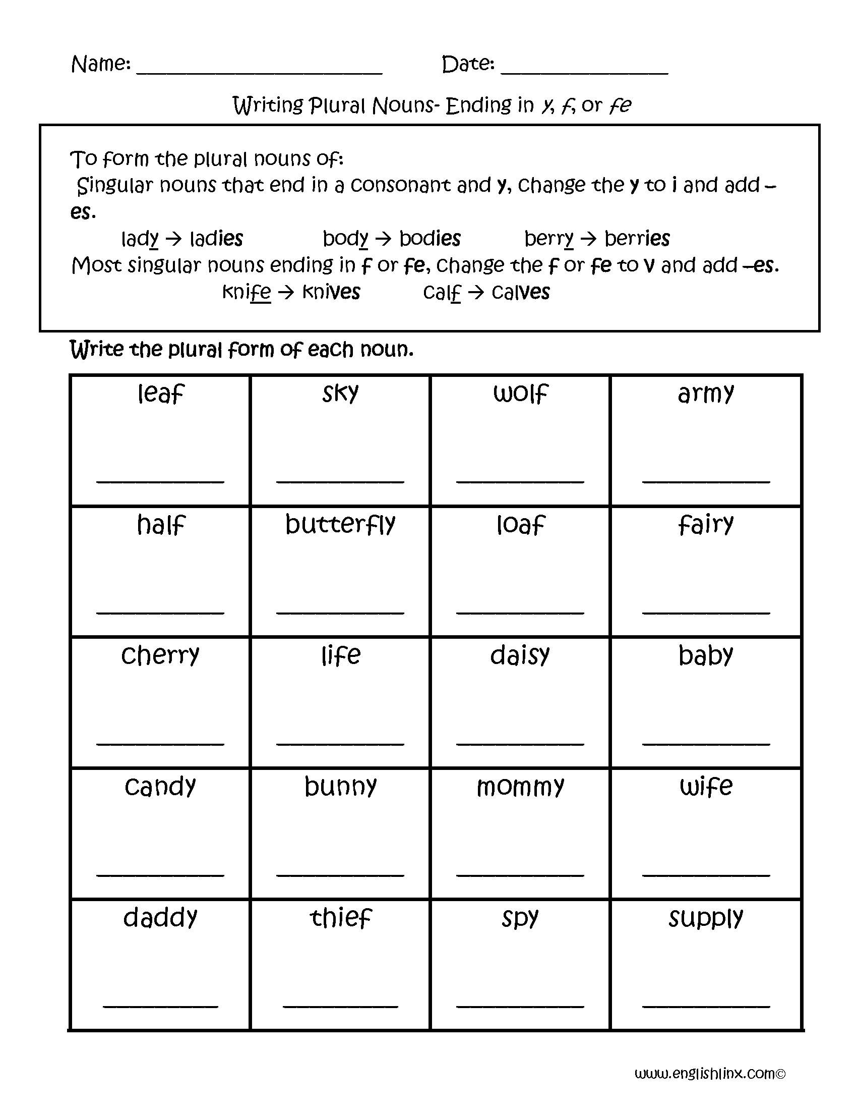 Singular And Plural Nouns Worksheets Writing Plural Nouns Worksheets Singular And Plural Nouns Worksheets Writing Plural Nouns Worksheets