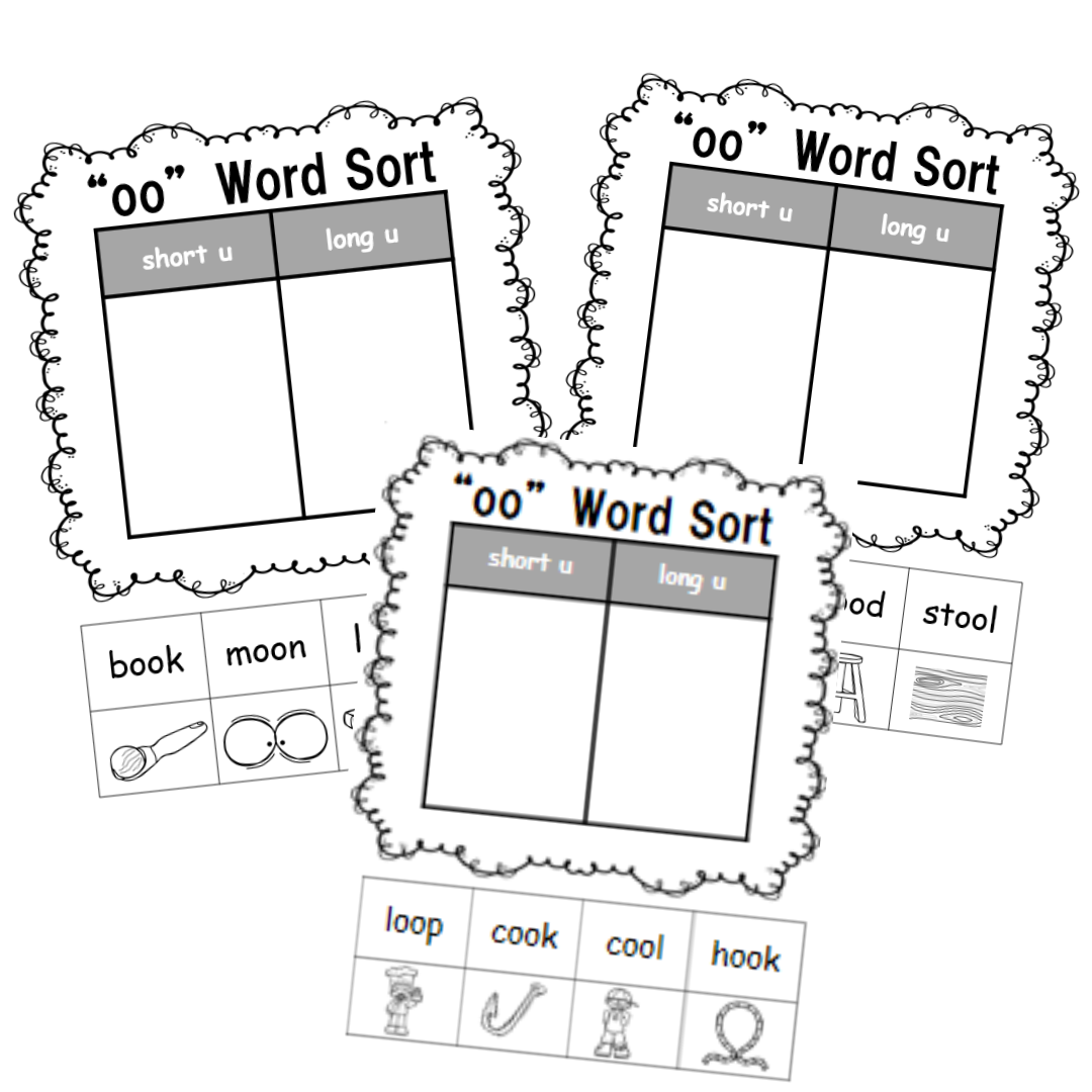 Sorting Phonics Long And Short Oo Sound Worksheets Sorting Phonics Long And Short Oo Sound Worksheets