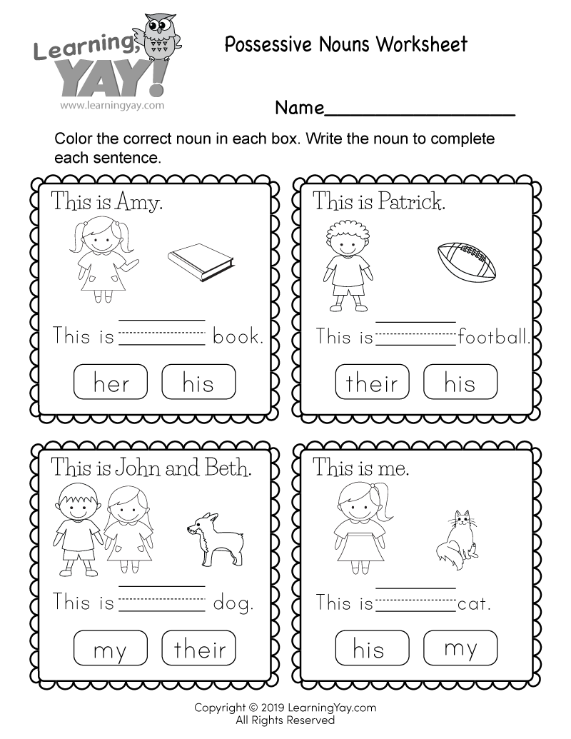 Sorting Singular And Plural Nouns Worksheet For 1st Grade Free Printable