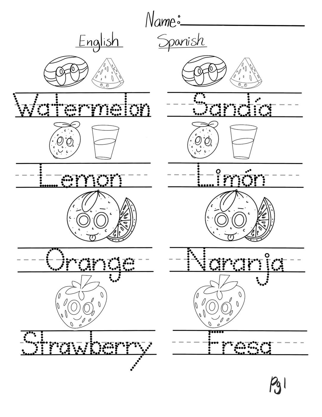 17 English And Spanish Worksheet Family Free PDF At Worksheeto