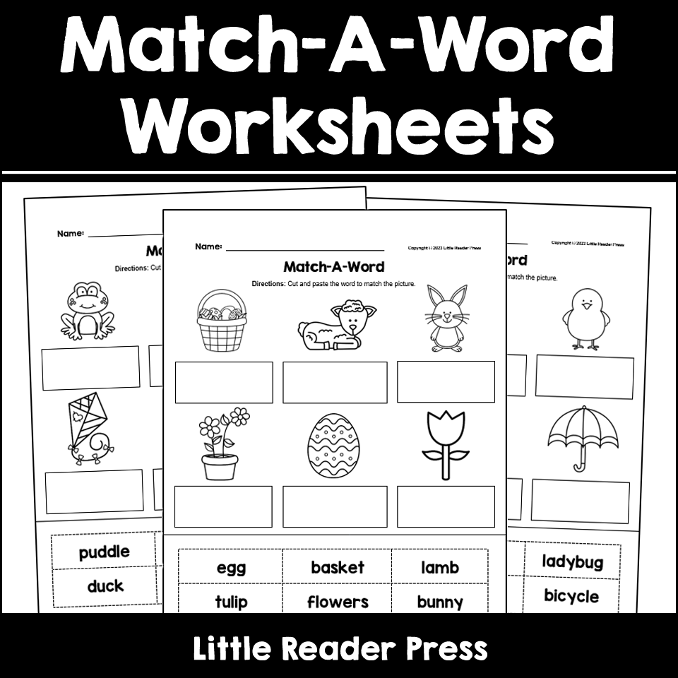 Spring Match A Word Worksheets Made By Teachers Free Printable Rhyming Match Up Game Worksheet