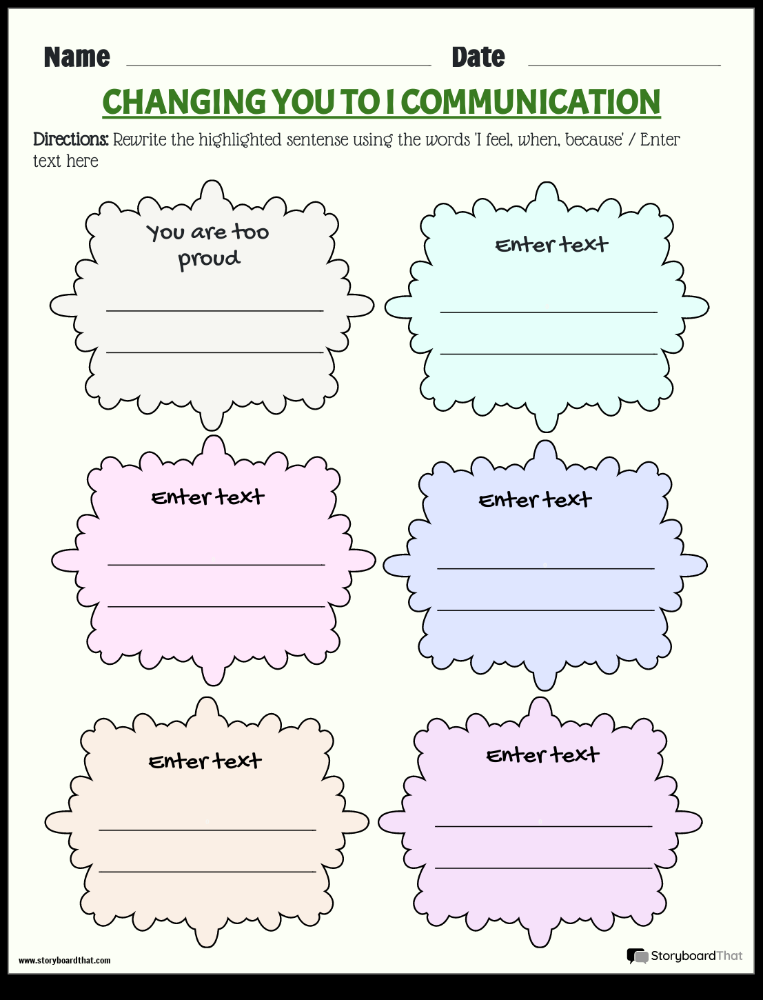 Printable Teaching Communication Skills Worksheets