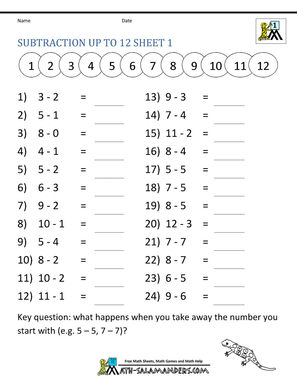 Free Printable Simple Addition Worksheet For First Grade