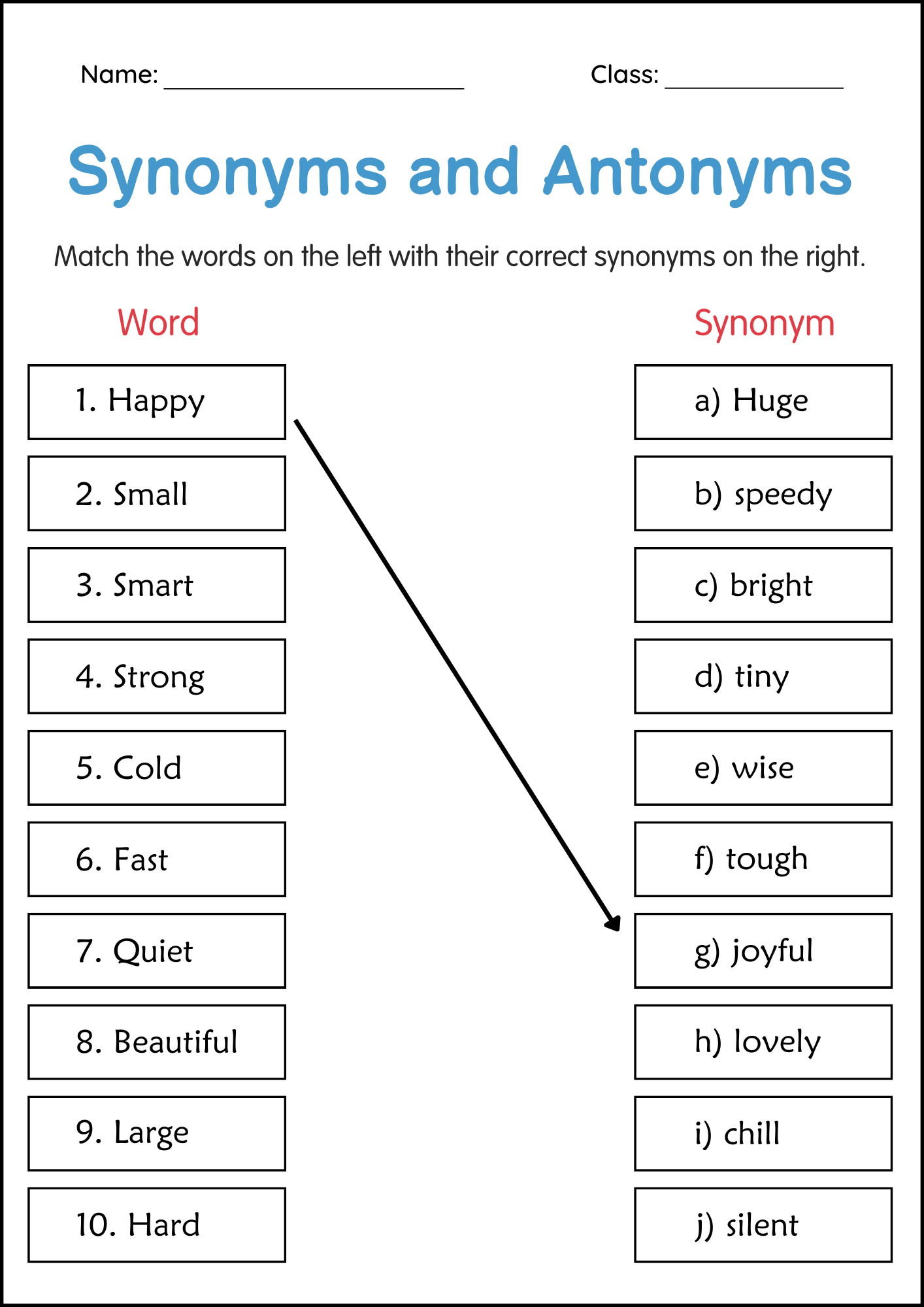 Free Printable Synonym Puzzles For Kinder To Practice